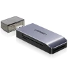 Адаптер Ugreen SD/micro SD/CF/MS Card Reader for USB-А Gray (UGR324SLV)