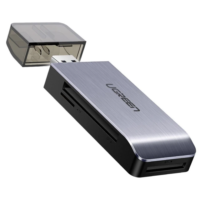 Адаптер Ugreen SD/micro SD/CF/MS Card Reader for USB-А Gray (UGR324SLV)