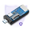 Адаптер Ugreen SD/micro SD/CF/MS Card Reader for USB-А Gray (UGR324SLV)