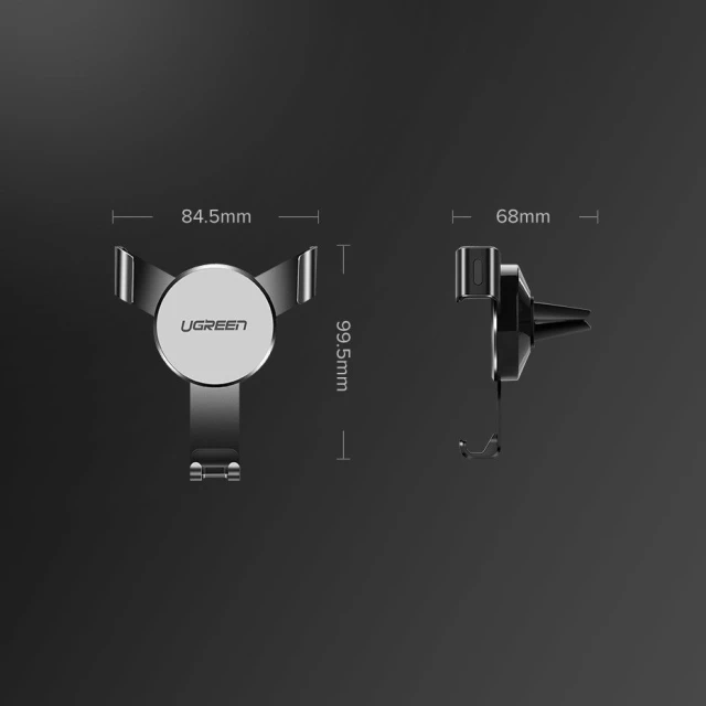 Автодержатель Ugreen Car Gravity Holder Gray (UGR1329GRY)