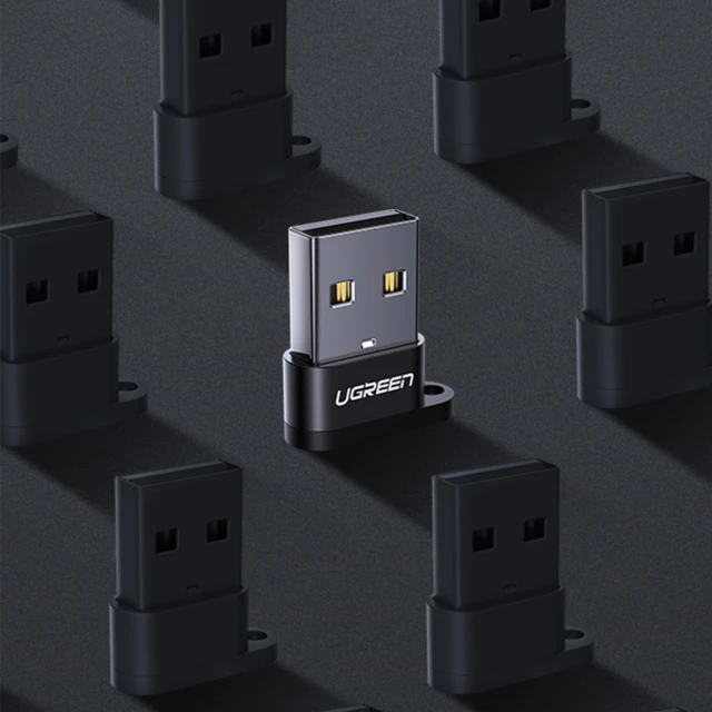Адаптер Ugreen USB-A to USB-C Black (6957303855681)