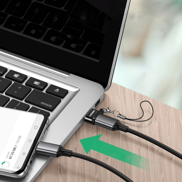 Адаптер Ugreen USB-A to USB-C Black (6957303855681)