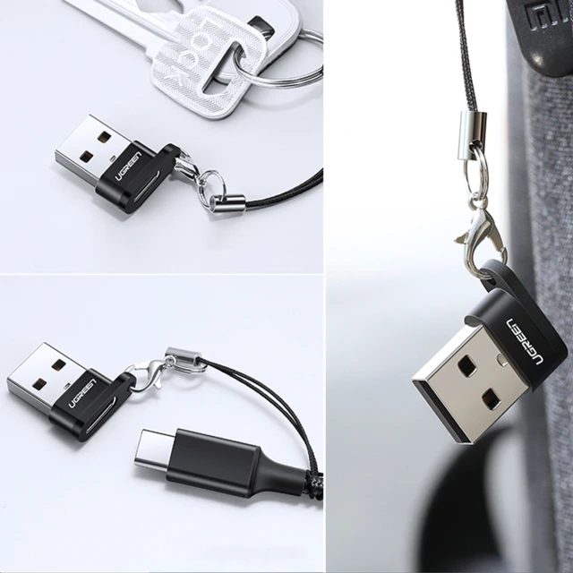 Адаптер Ugreen USB-A to USB-C Black (6957303855681)