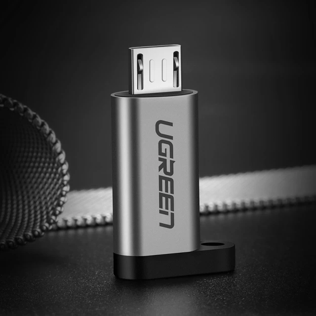 Адаптер Ugreen USB Type-C to micro USB Gray (6957303855902)