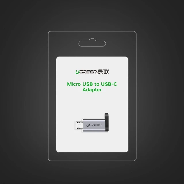 Адаптер Ugreen USB Type-C to micro USB Gray (6957303855902)