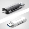 Адаптер Ugreen SD/micro SD Card Reader for USB-А/USB Type-C Gray (UGR179)