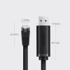 Кабель Ugreen USB-A to Ethernet RJ45 1.5m Black (UGR597BLK)
