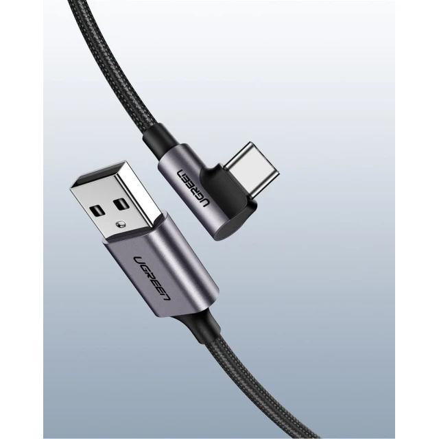 Кабель Ugreen USB-A to USB Type-C 3A 1m Gray (6957303859412)