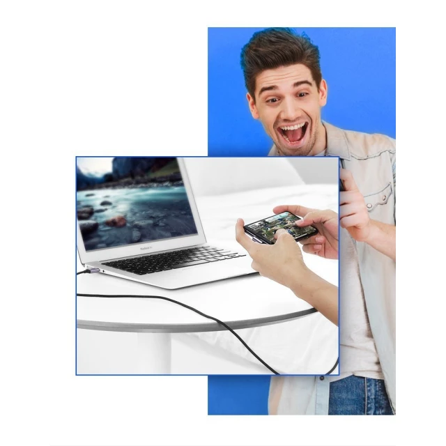 Кабель Ugreen USB-A to USB Type-C 3A 1m Gray (6957303859412)