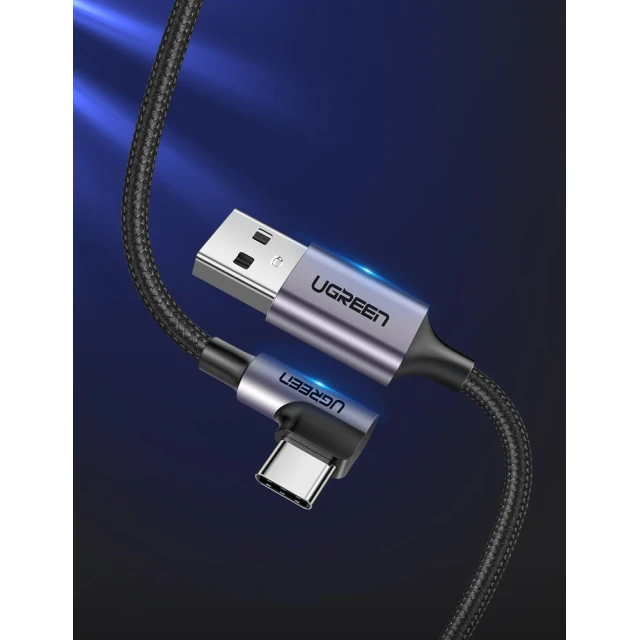 Кабель Ugreen USB-A to USB Type-C 3A 1m Gray (6957303859412)