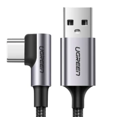 Кабель Ugreen USB-A to USB Type-C 3A 2m Gray (UGR1129BLK)