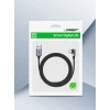 Кабель Ugreen USB-A to USB Type-C 3A 2m Gray (UGR1129BLK)