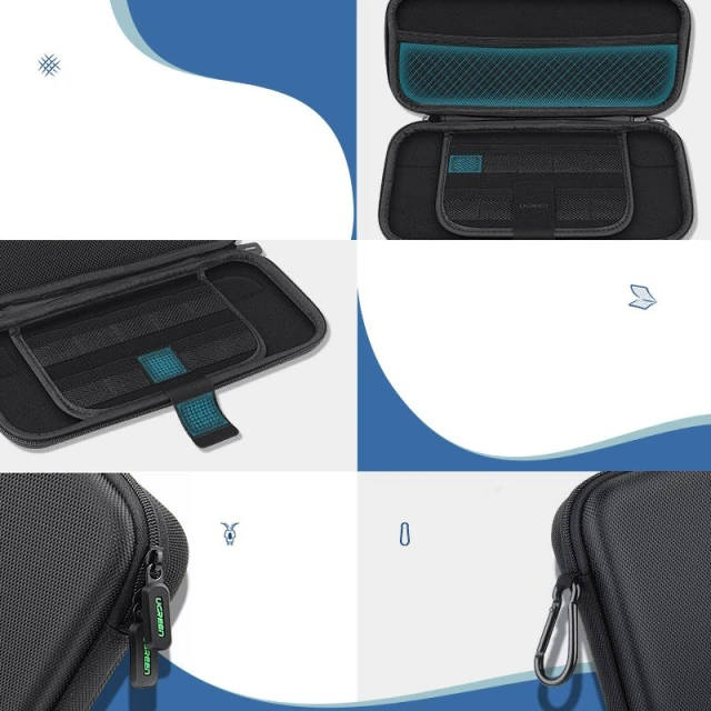Чохол Ugreen Case Box for Nintendo Switch and Accessories 26cm x 12cm x 4cm Black (UGR482BLK)
