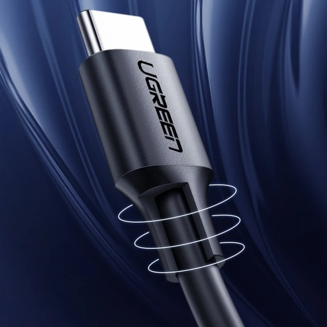 Кабель Ugreen USB Type-C 3A 1m Black (6957303859979)