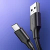 Кабель Ugreen Quick Charge USB-A to USB Type-C 3A 0.25m Black (6957303861149)