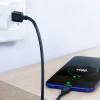Кабель Ugreen Quick Charge USB-A to USB Type-C 3A 0.25m Black (6957303861149)