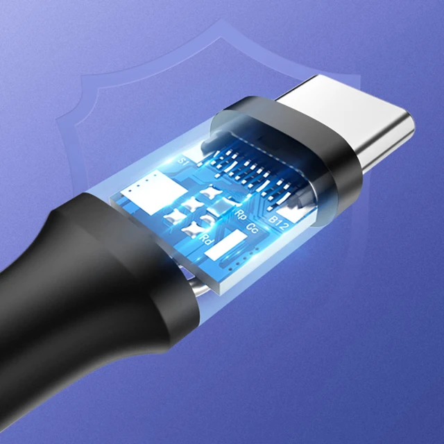 Кабель Ugreen Quick Charge USB-A to USB Type-C 3A 0.25m Black (6957303861149)