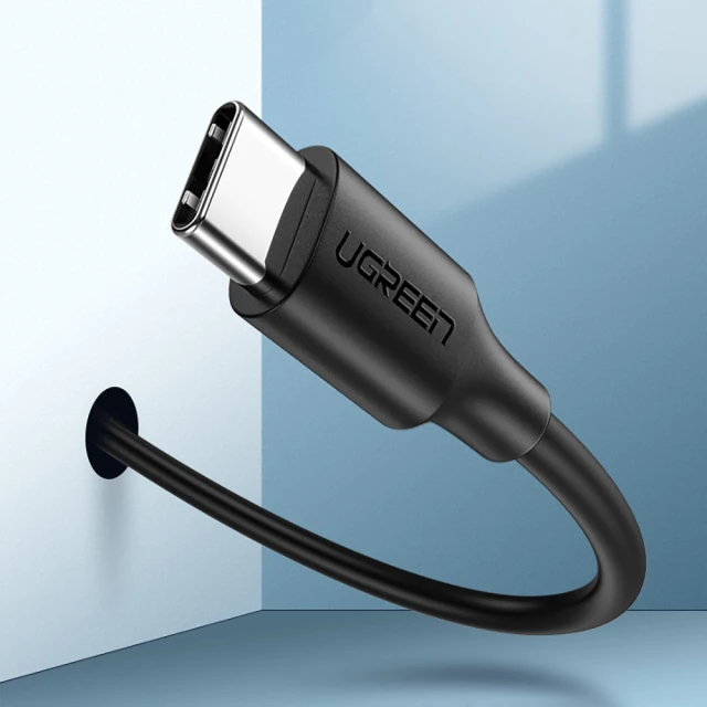 Кабель Ugreen Quick Charge USB-A to USB Type-C 3A 0.25m Black (6957303861149)