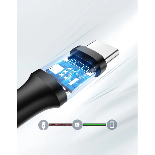 Кабель Ugreen USB-A to USB Type-C 2A 1m Black (6957303861163)