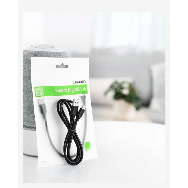 Кабель Ugreen USB-A to USB Type-C 3A 1.5m Black (6957303861170)