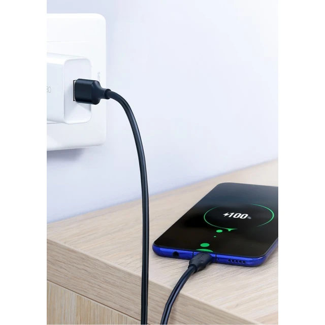 Кабель Ugreen USB-A to USB Type-C 3A 1.5m Black (6957303861170)