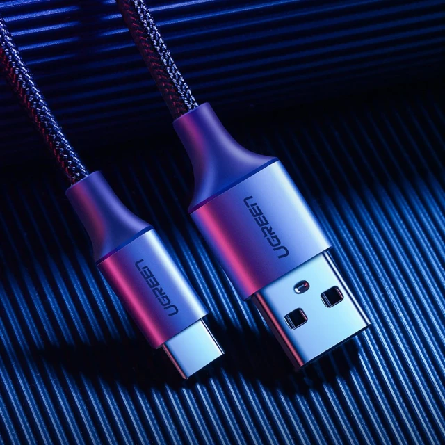 Кабель Ugreen Quick Charge USB-A to USB Type-C 3A 1m Gray (UGR150BLK)
