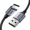Кабель Ugreen Quick Charge USB-A to USB Type-C 3A 2m Gray (UGR068BLK)