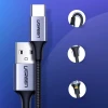 Кабель Ugreen Quick Charge USB-A to USB Type-C 3A 2m Gray (UGR068BLK)