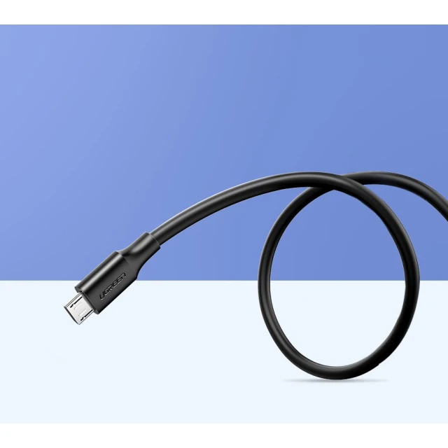 Кабель Ugreen USB-A to micro USB 2A 1m Black (6957303861361)
