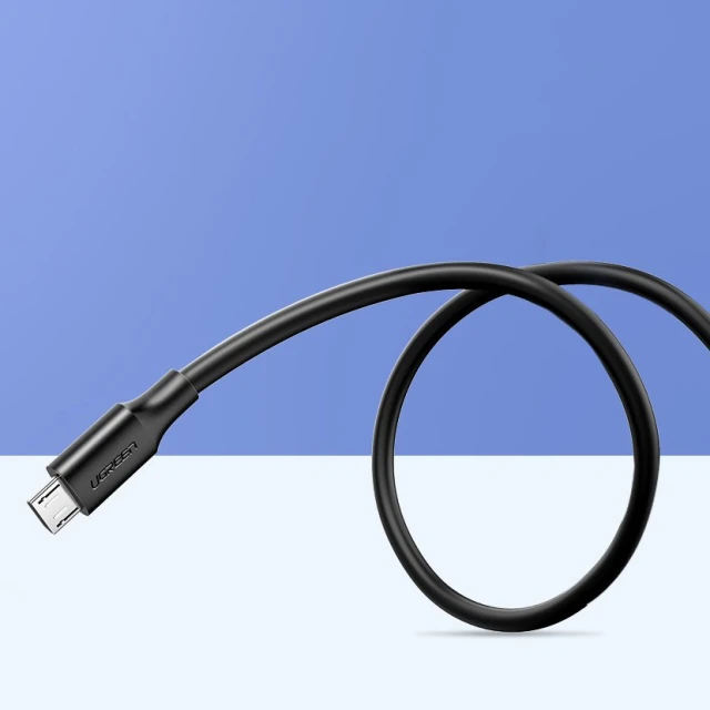 Кабель Ugreen USB-A to micro USB 2.4A 1.5m Black (UGR1417)