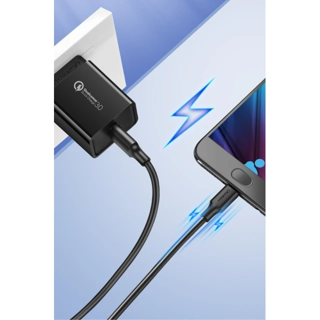 Кабель Ugreen USB-A to micro USB 2m Black (6957303861385)