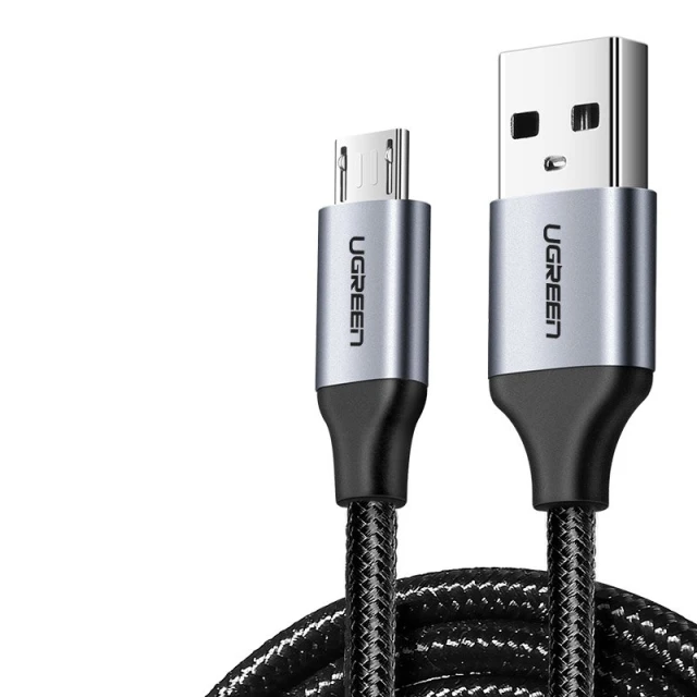 Кабель Ugreen USB-A to micro USB 1m Gray (6957303861460)