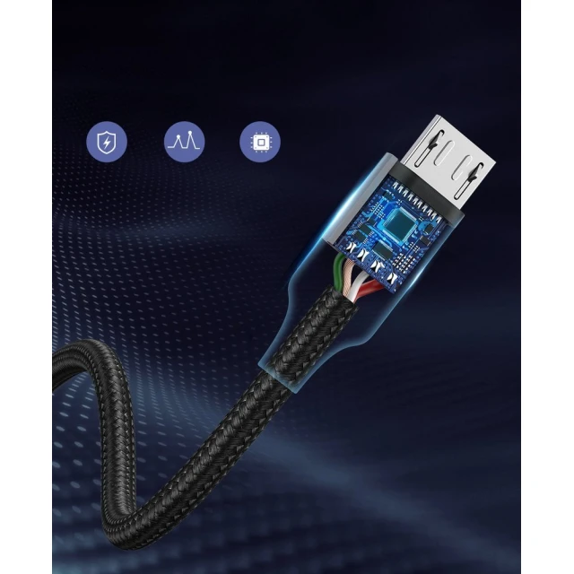 Кабель Ugreen USB-A to micro USB 2m Grey (6957303861484)