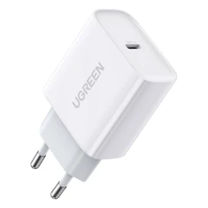 Мережевий зарядний пристрій Ugreen QC/PD 20W USB-C White (60450-ugreen)