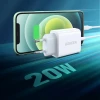 Мережевий зарядний пристрій Ugreen QC/PD 20W USB-C White (60450-ugreen)
