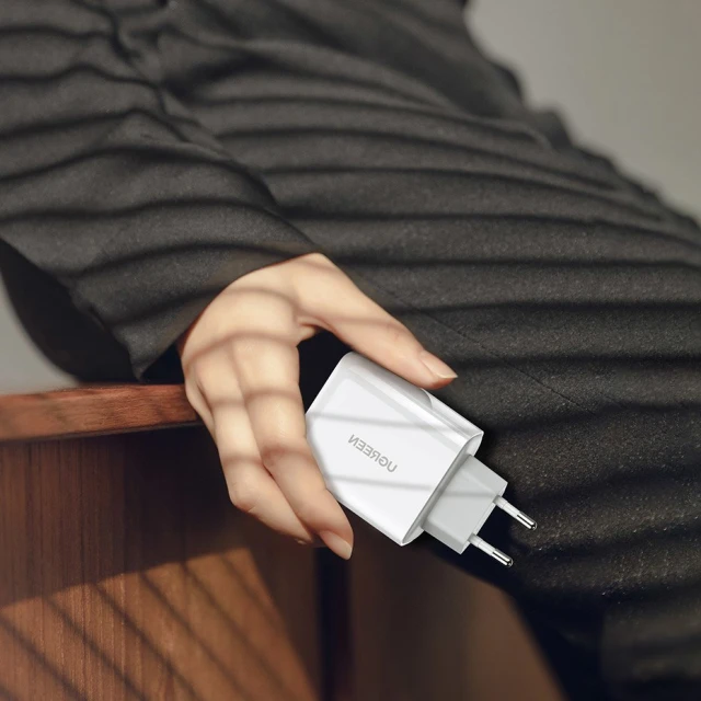 Мережевий зарядний пристрій Ugreen FC/QC 36W USB-C | USB-A White (60468 CD170)