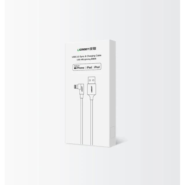 Кабель Ugreen USB-A to Lightning 2.4A 1m Black (UGR1085BLK)