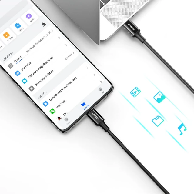 Кабель Ugreen USB Type-C to USB Type-C 1m White (UGR1288WHT)