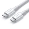 Кабель Ugreen USB Type-C to USB Type-C 100W 5A 2m White (UGR1300WHT)