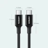 Кабель Ugreen USB Type-C to USB Type-C 100W 5A 2m White (UGR1300WHT)