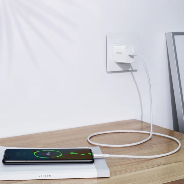 Кабель Ugreen USB Type-C to USB Type-C 100W 5A 2m White (UGR1300WHT)