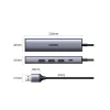 USB-хаб Ugreen USB-A (male)/USB Type-C/3x USB-A (female)/Ethernet RJ45 Gray (UGR1219SLV)