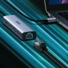 USB-хаб Ugreen USB-A (male)/USB Type-C/3x USB-A (female)/Ethernet RJ45 Gray (UGR1219SLV)