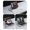 USB-хаб Ugreen USB-A (male)/USB Type-C/3x USB-A (female)/Ethernet RJ45 Gray (UGR1219SLV)