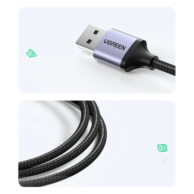 USB-хаб Ugreen USB-A (male)/USB Type-C/3x USB-A (female)/Ethernet RJ45 Gray (UGR1219SLV)