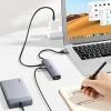 USB-хаб Ugreen USB-A (male)/USB Type-C/3x USB-A (female)/Ethernet RJ45 Gray (UGR1219SLV)