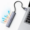 USB-хаб Ugreen USB-A (male)/USB Type-C/3x USB-A (female)/Ethernet RJ45 Gray (UGR1219SLV)
