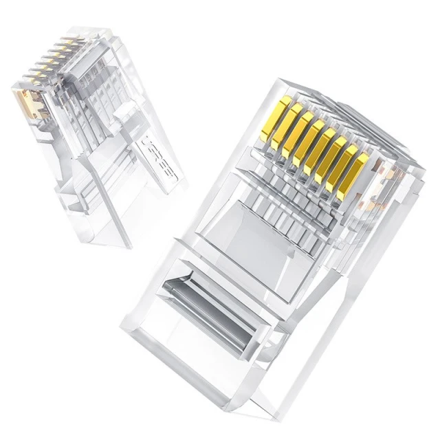 Штекерный соединитель Ugreen RJ45 8P8C Cat 6 Clear (UGR686CL)
