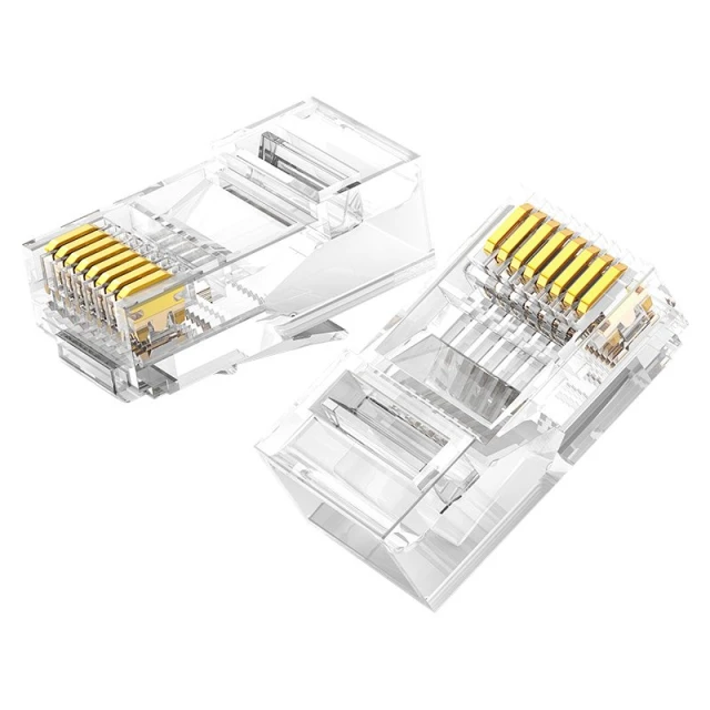 Штекерный соединитель Ugreen RJ45 8P8C Cat 6 Clear (UGR686CL)