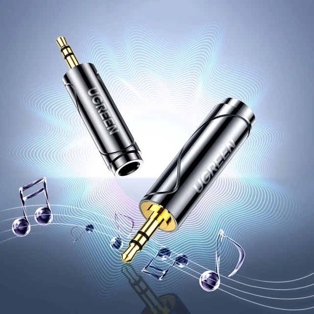 Аудиоадаптер Ugreen Audio Adapter 3.5mm to 6.35mm Mini Jack Gray (6957303867110)